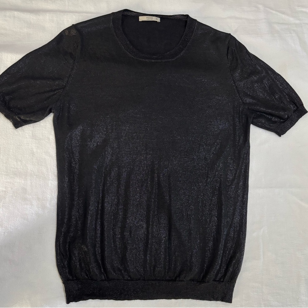 Prada Black Knit Top